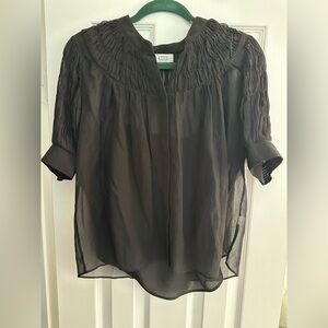 NWOT AYR Black Sheer Blouse